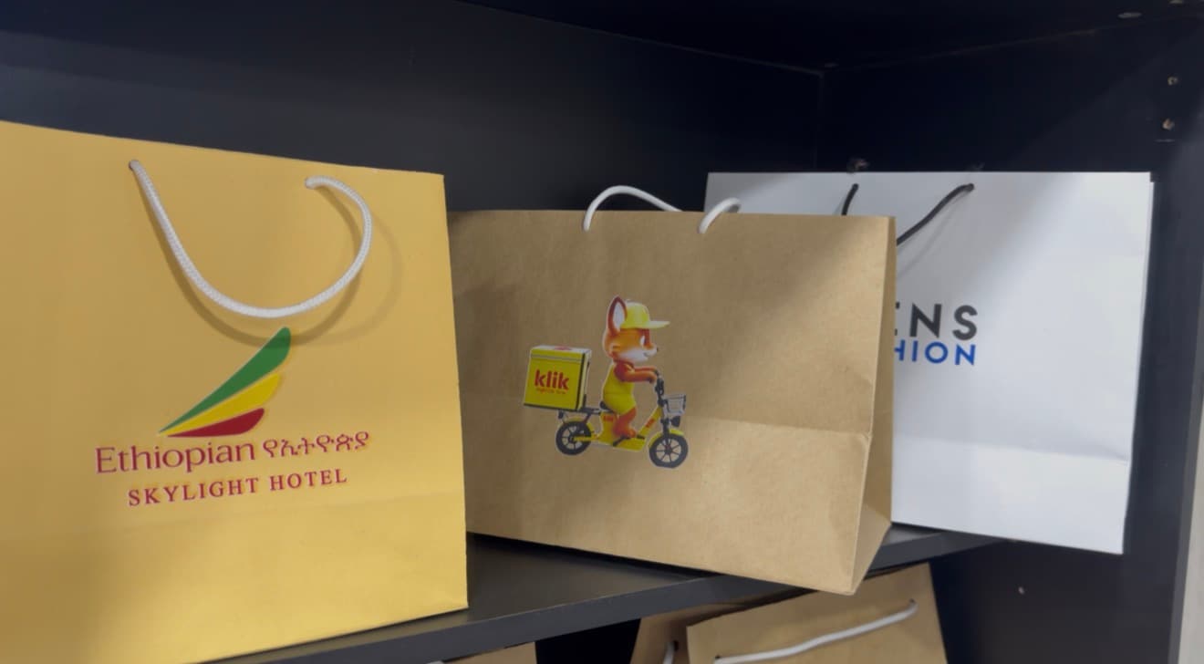 Client brand identities applied to packaging