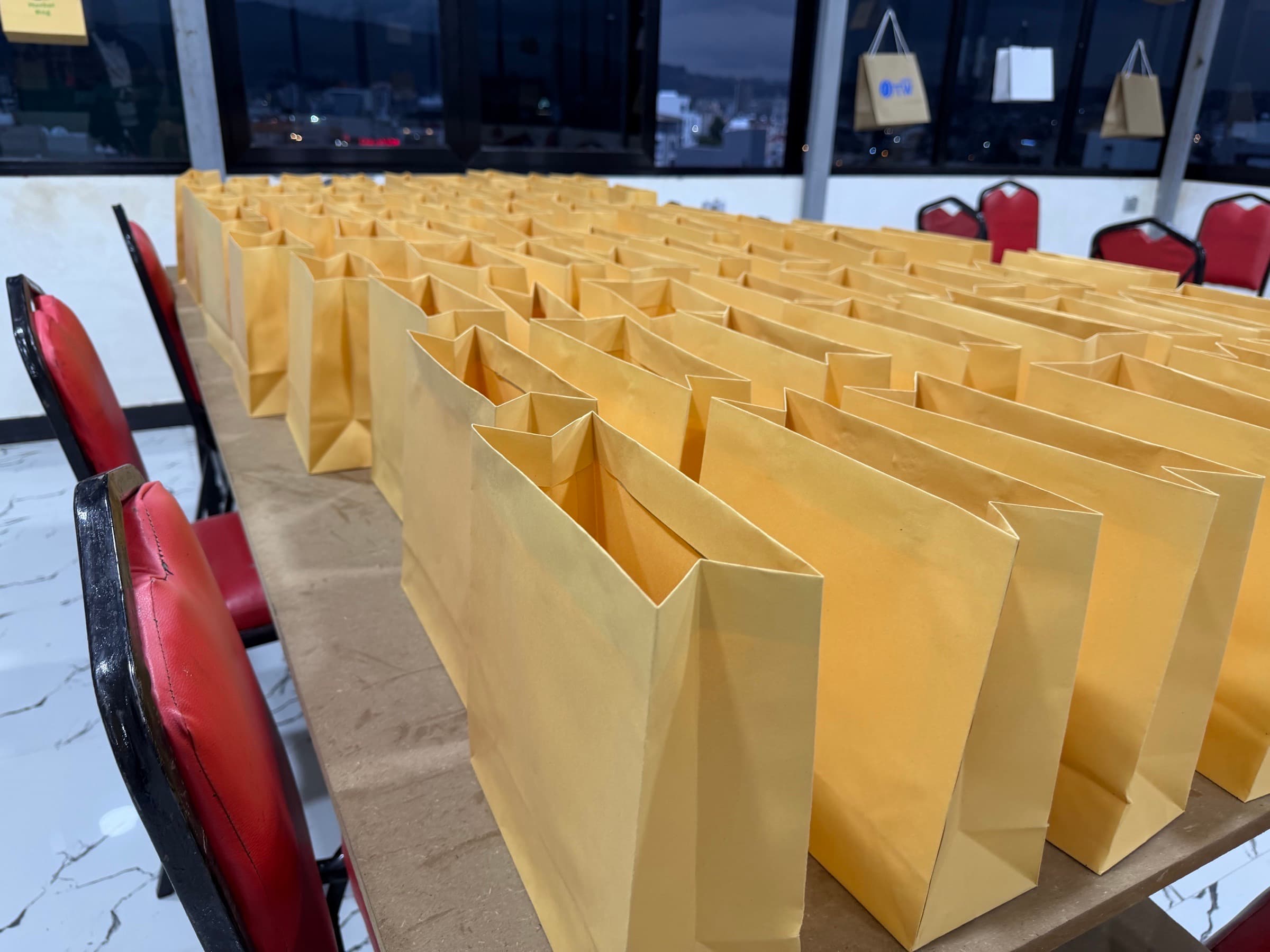 Retail-ready printed bags with client branding