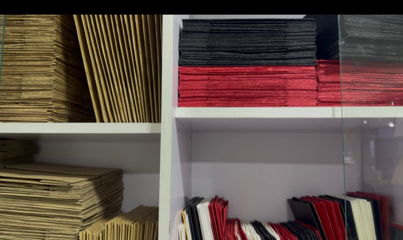 Assorted custom-printed packaging products